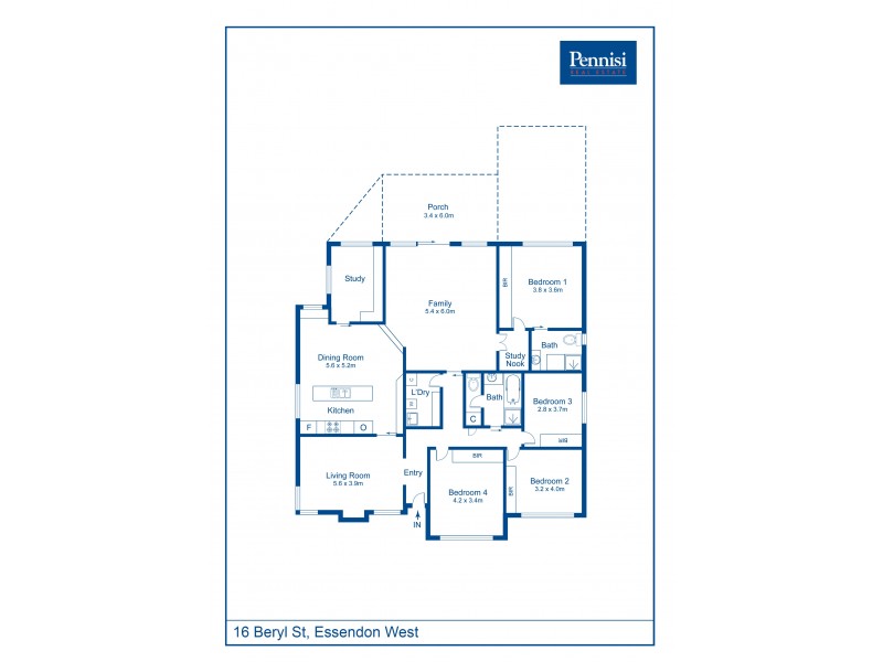 16 Beryl Street, Essendon West VIC 3040 Floorplan