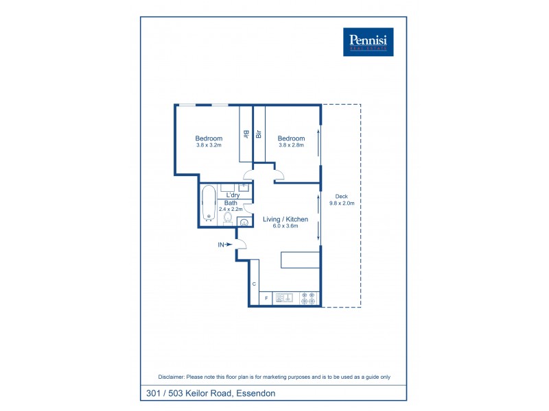 301/503 Keilor Road, Niddrie VIC 3042 Floorplan