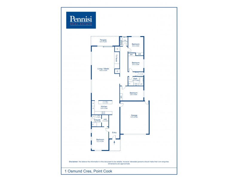 1 Osmund Street, Point Cook VIC 3030 Floorplan