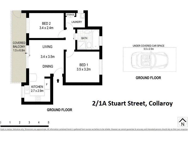 2/1A Stuart Street, Collaroy NSW 2097 Floorplan