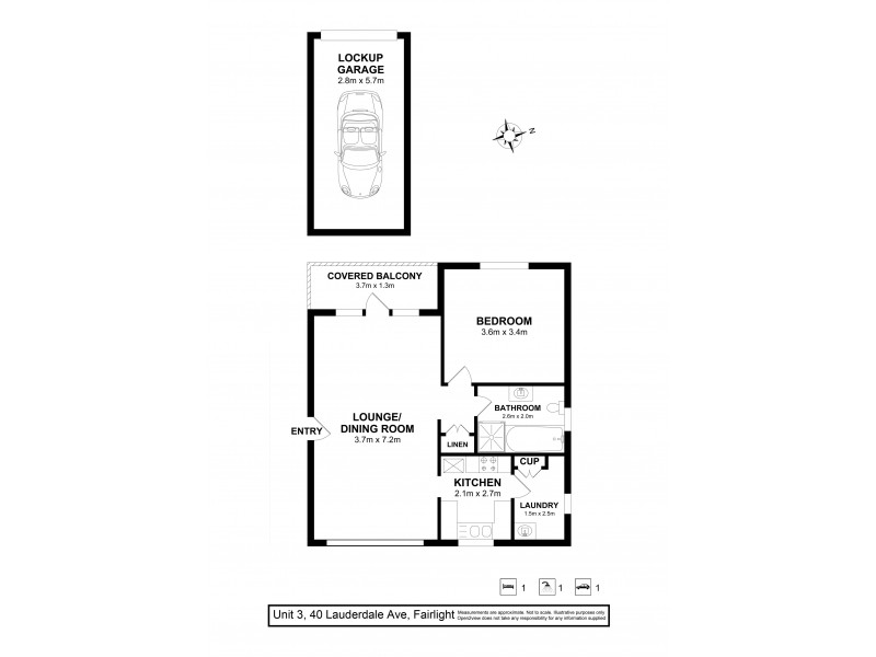 3/40 Lauderdale Ave, Fairlight NSW 2094 Floorplan