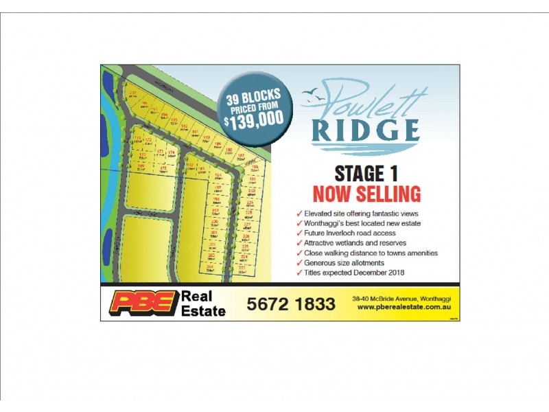 Powlett Ridge Estate, Wonthaggi VIC 3995