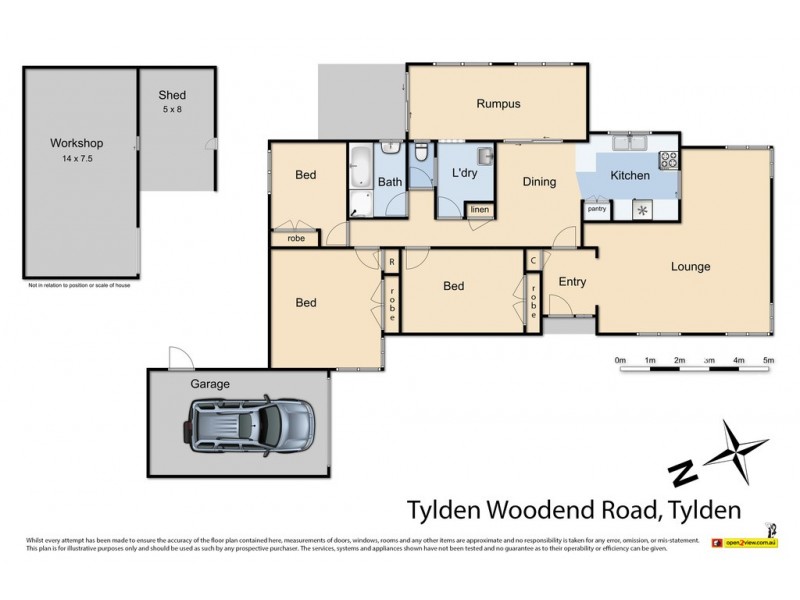 14 Woodend Tylden Road, Tylden VIC 3444 Floorplan