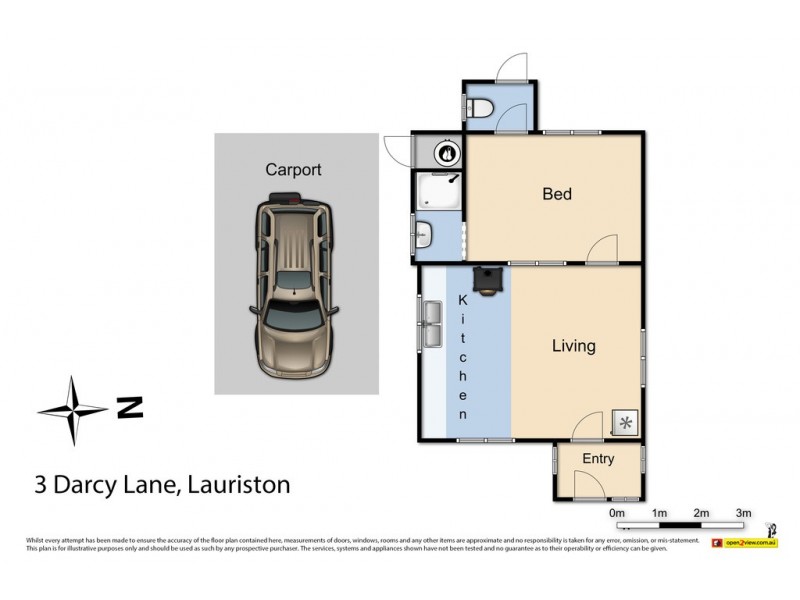 3 Darcy Lane, Lauriston VIC 3444 Floorplan