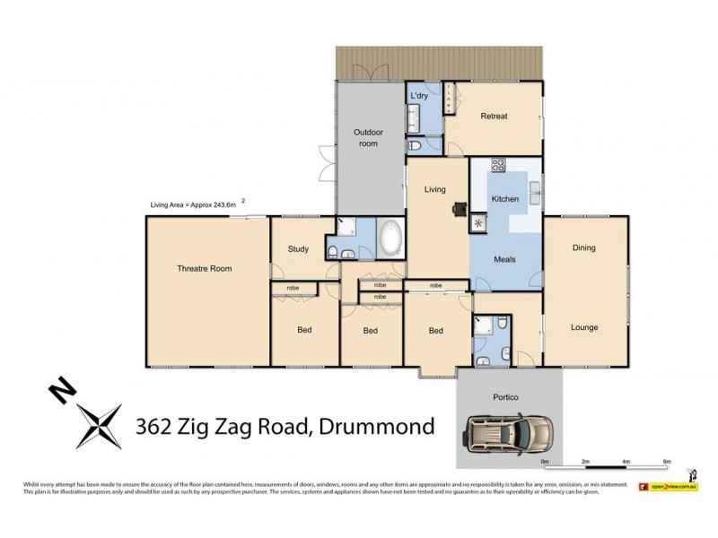 362 Zig Zag Road, Drummond VIC 3461 Floorplan