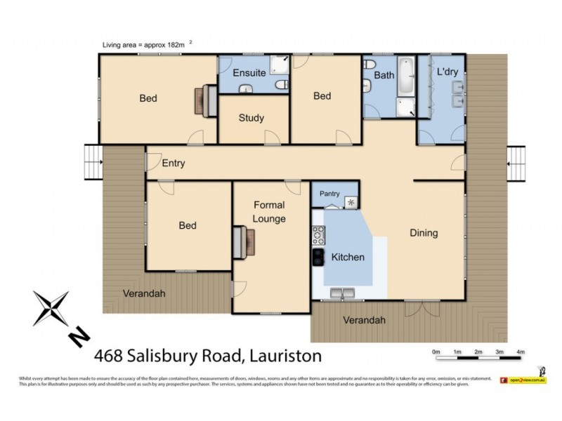 468 Salisbury Road, Lauriston VIC 3444 Floorplan