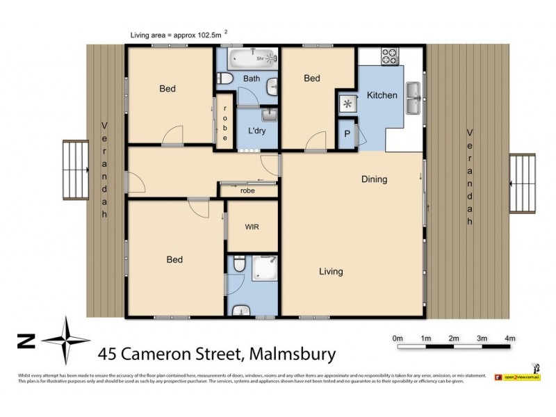 45 Cameron Street, Malmsbury VIC 3446 Floorplan