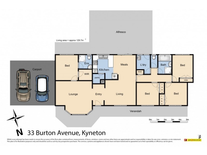 33 Burton Avenue, Kyneton VIC 3444 Floorplan