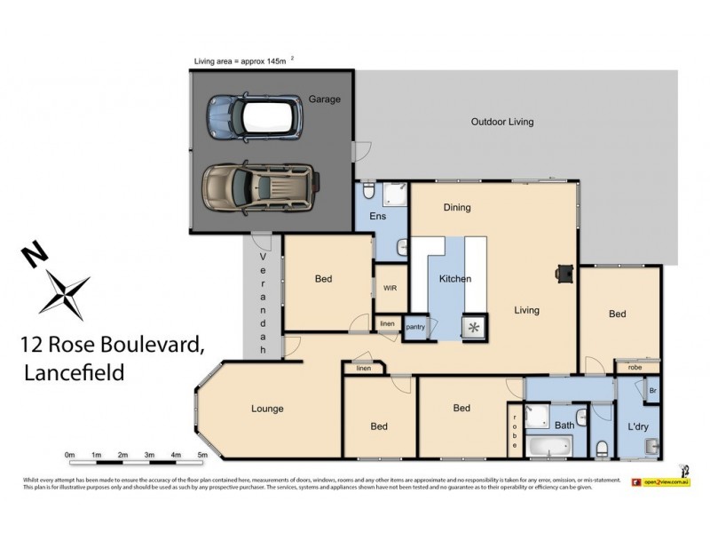 12 Rose Boulevard, Lancefield VIC 3435 Floorplan