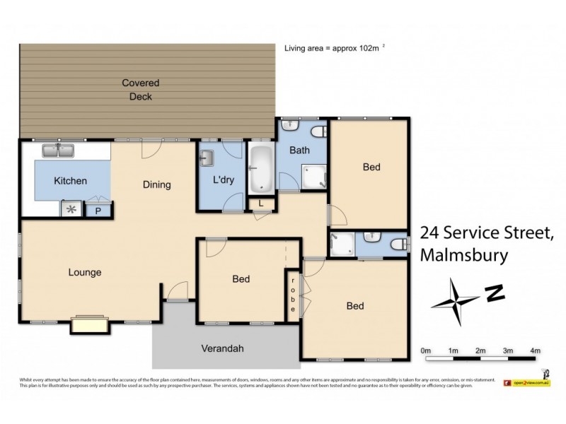 24 Service Street, Malmsbury VIC 3446 Floorplan