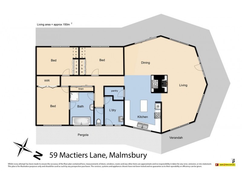 59 Mactiers Lane, Malmsbury VIC 3446 Floorplan