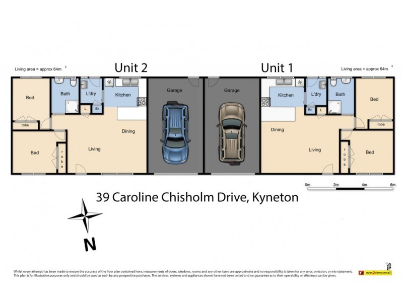 1&2/39 Caroline Chisholm Drive, Kyneton VIC 3444 Floorplan