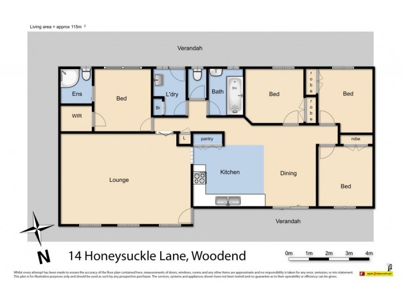 14 Honeysuckle Lane, Woodend VIC 3442 Floorplan
