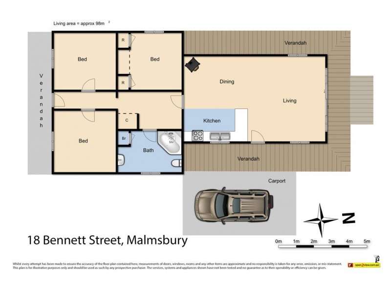 18 Bennett Street, Malmsbury VIC 3446 Floorplan