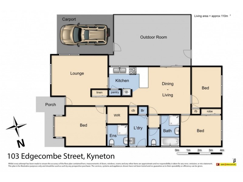 103 Edgecombe Street, Kyneton VIC 3444 Floorplan