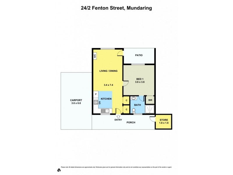 24/2 Yallambee Village, Fenton St, Mundaring WA 6073 Floorplan