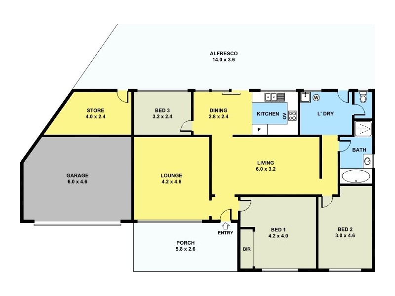 2 Wheyland St, Willagee WA 6156 Floorplan