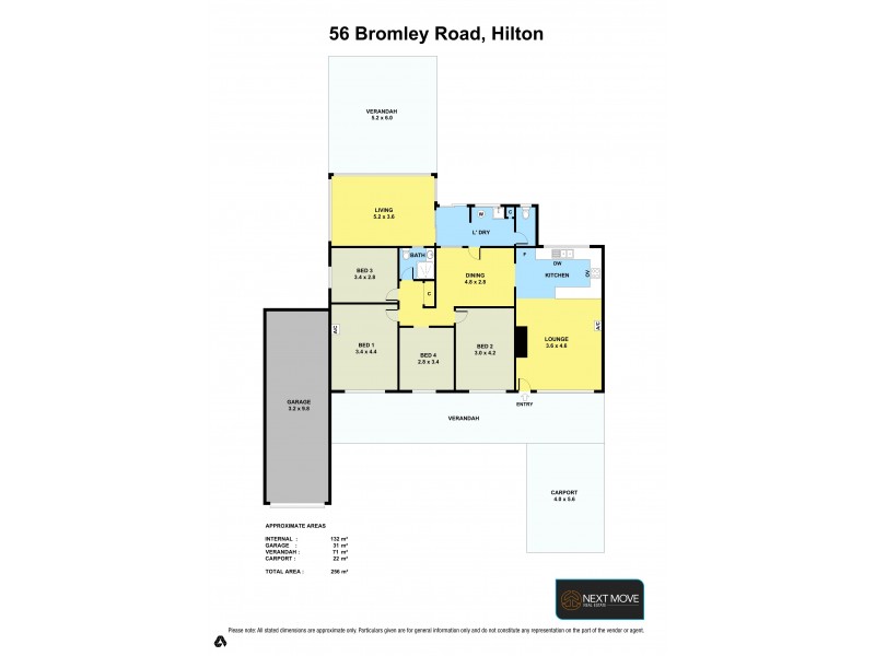 56 Bromley Rd, Hilton WA 6163 Floorplan