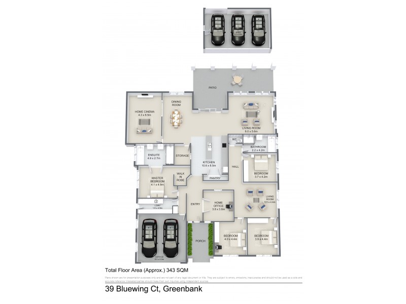 39 Bluewing Court, Greenbank QLD 4124 Floorplan