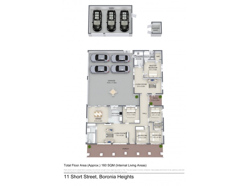 11 Short Street, Boronia Heights QLD 4124 Floorplan
