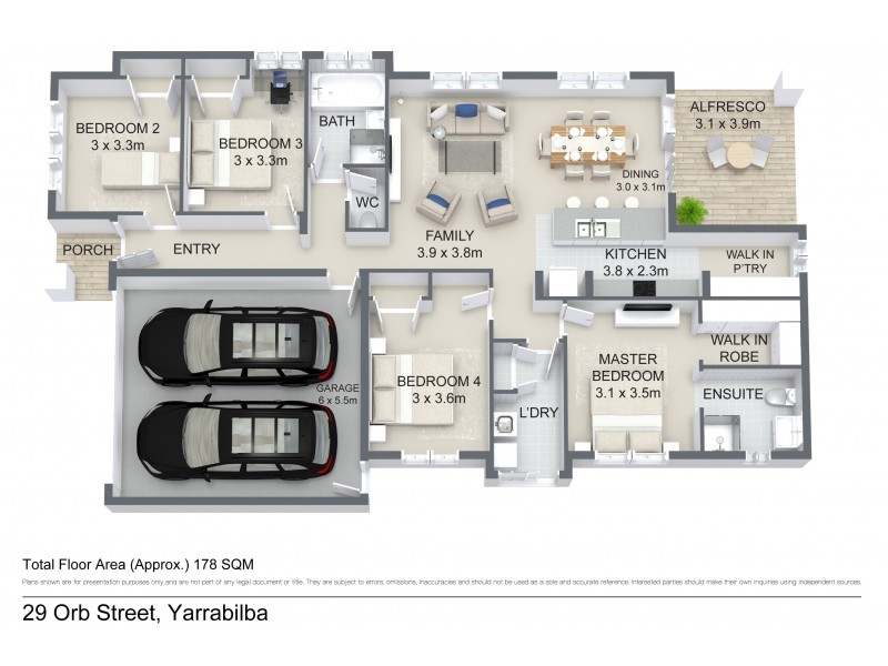 29 Orb St, Yarrabilba QLD 4207 Floorplan