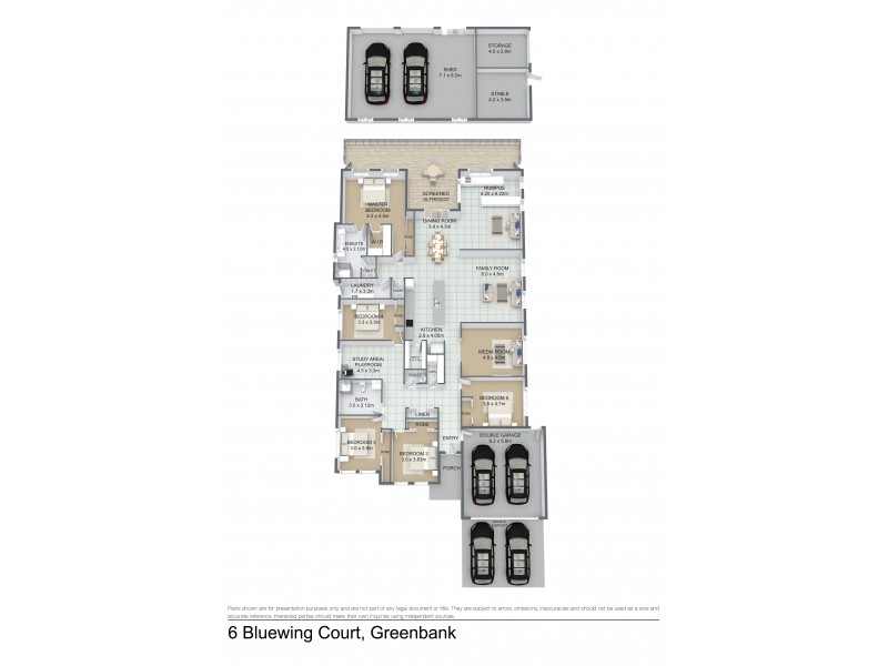 6 Bluewing Court, Greenbank QLD 4124 Floorplan