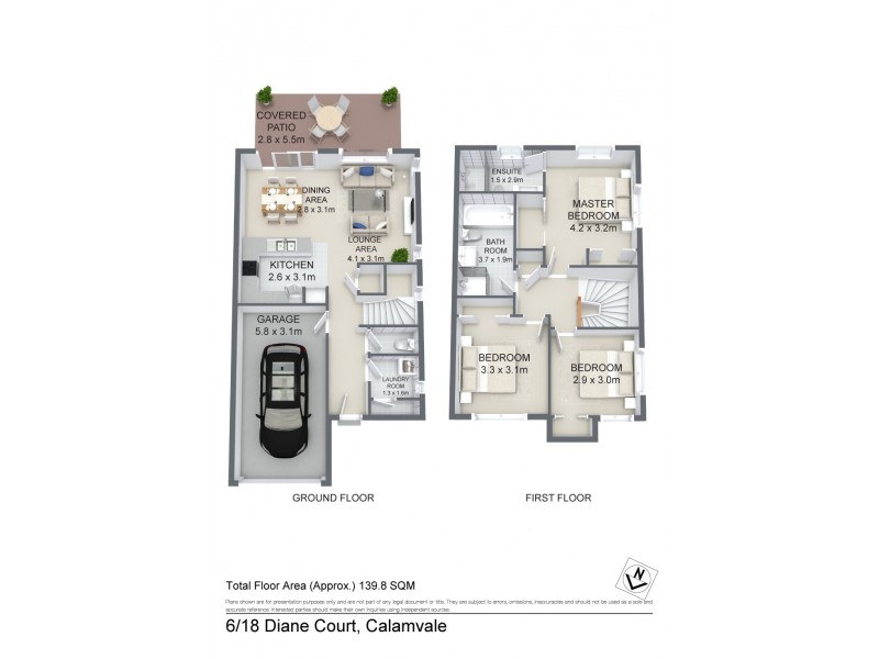 16/18 Diane Court, Calamvale QLD 4116 Floorplan
