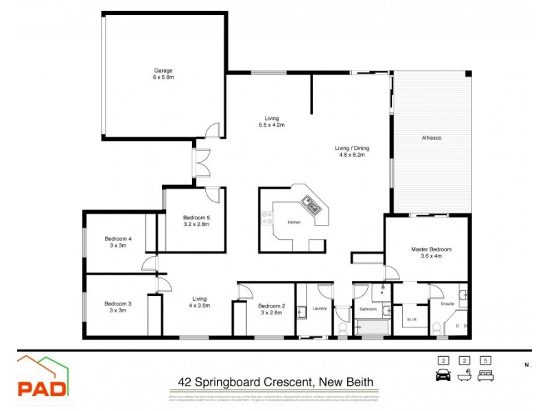 42 Springboard Crescent, New Beith QLD 4124 Floorplan