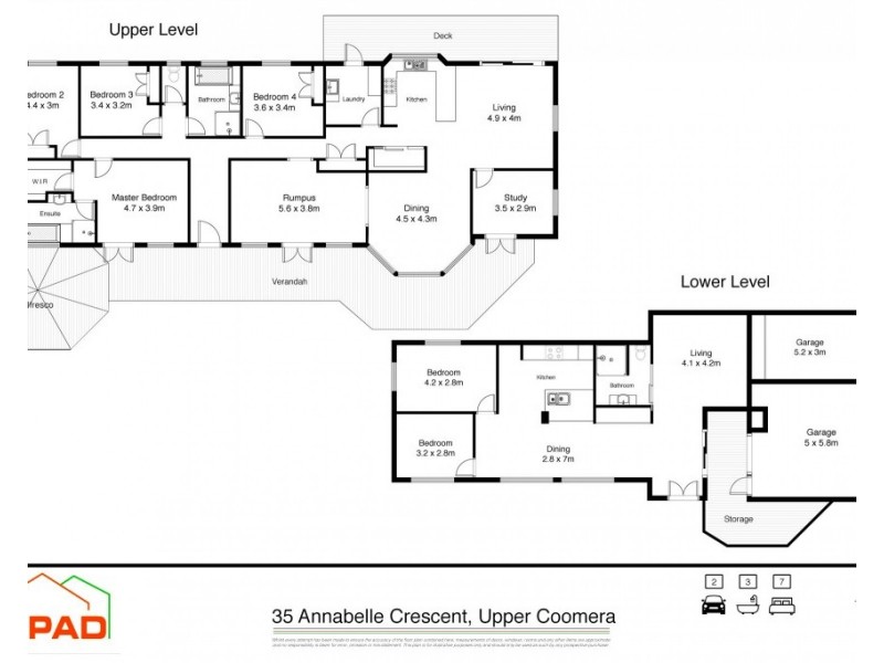 35 Annabelle Crescent, Upper Coomera QLD 4209 Floorplan