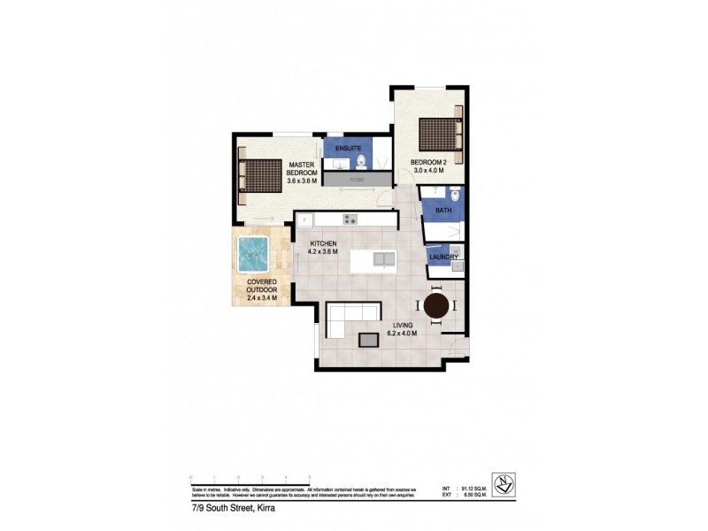 7/9 South Street ‘South Beach Apartments’, Kirra QLD 4225 Floorplan