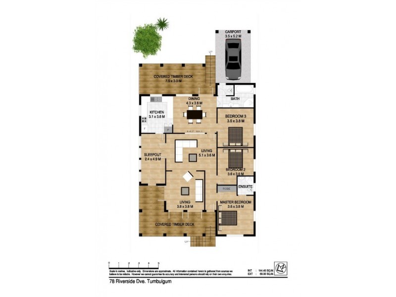 78 Riverside Drive, Tumbulgum NSW 2490 Floorplan