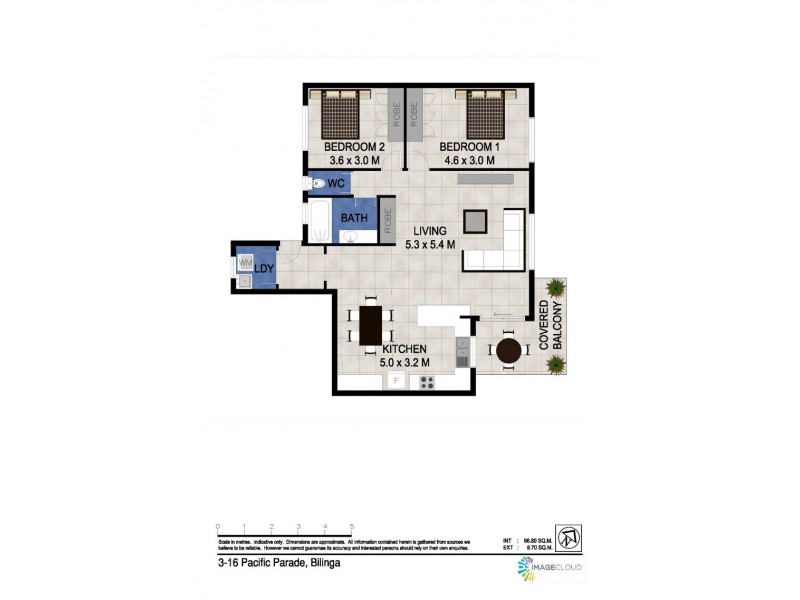3/16 Pacific Parade ‘Yaralla’, Bilinga QLD 4225 Floorplan