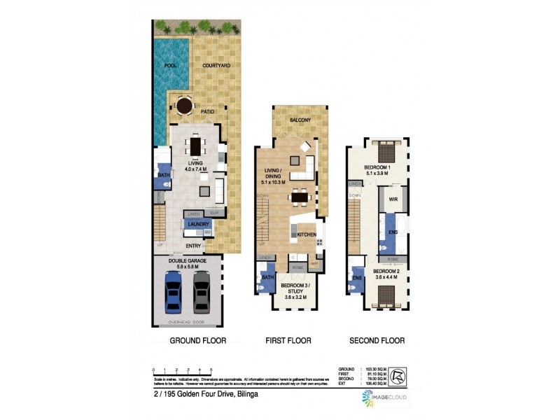2/195 Golden Four Drive, Bilinga QLD 4225 Floorplan