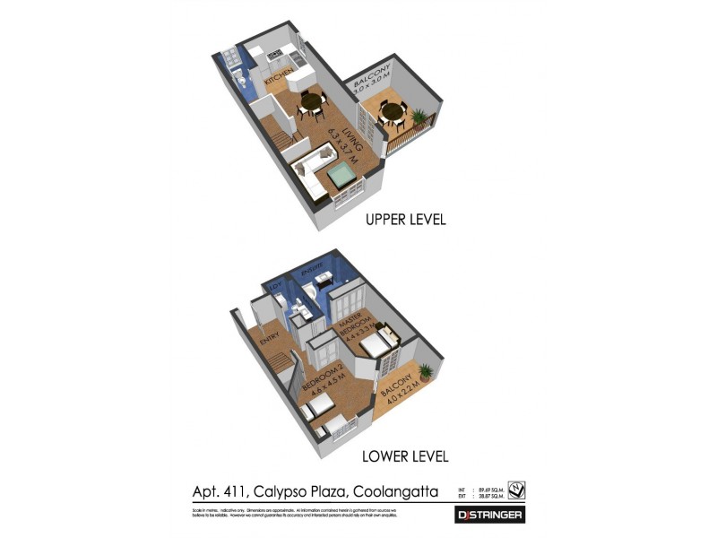 411/99 Griffith Street ‘Calypso Plaza’, Coolangatta QLD 4225 Floorplan