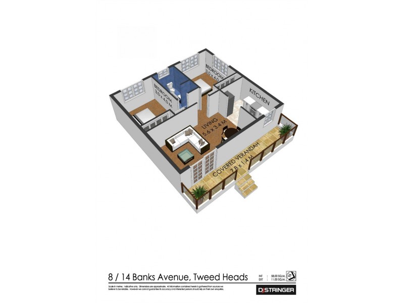 8/14 Banks Avenue, Tweed Heads NSW 2485 Floorplan