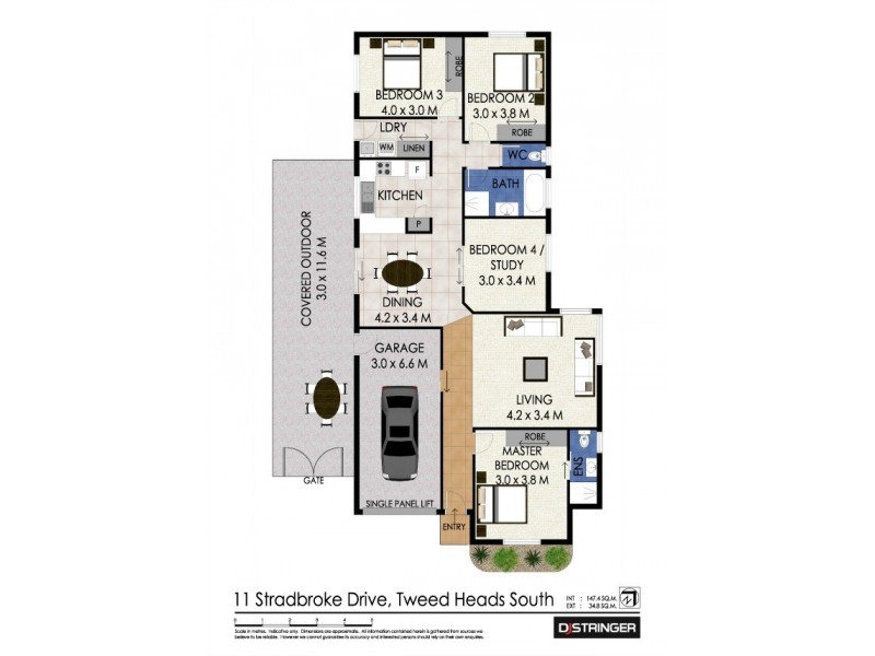 11 Stradbroke Drive, Tweed Heads South NSW 2486 Floorplan