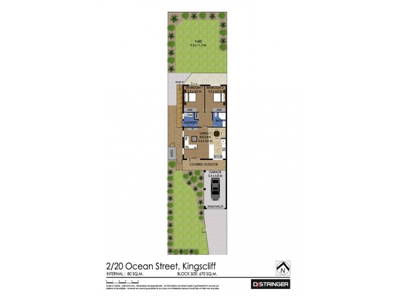 2/20 Ocean st, Kingscliff NSW 2487 Floorplan