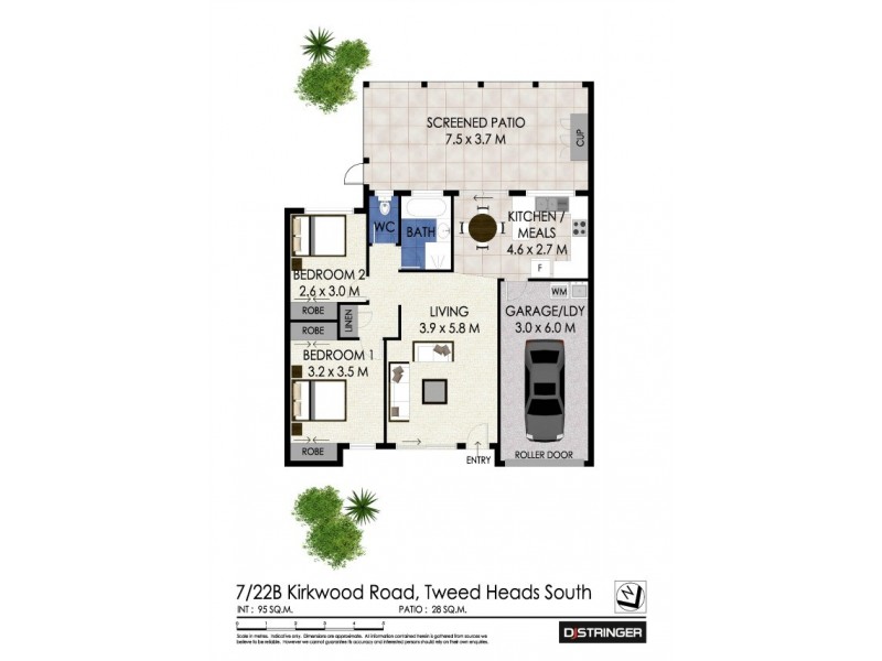 7/22b Kirkwood Road ‘Glen Eagles’, Tweed Heads South NSW 2486 Floorplan