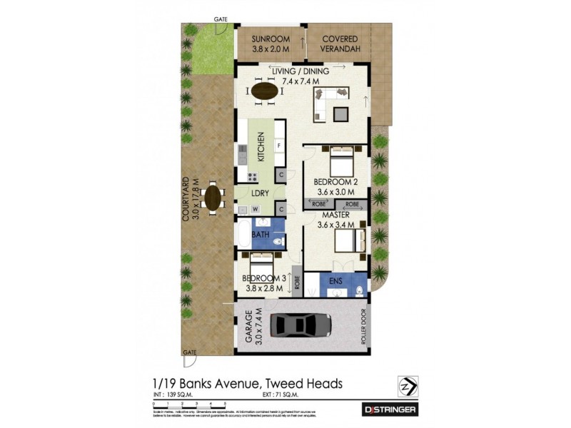 1/19 Banks Avenue, Tweed Heads NSW 2485 Floorplan