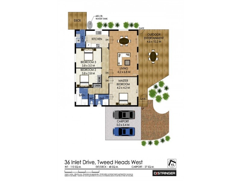 36 Inlet Drive, Tweed Heads West NSW 2485 Floorplan