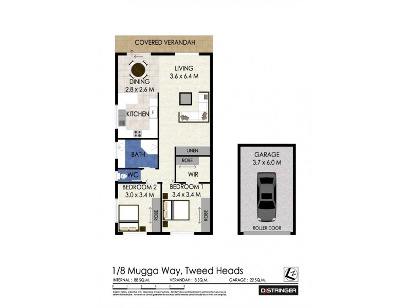 1/8 Mugga Way, Tweed Heads NSW 2485 Floorplan