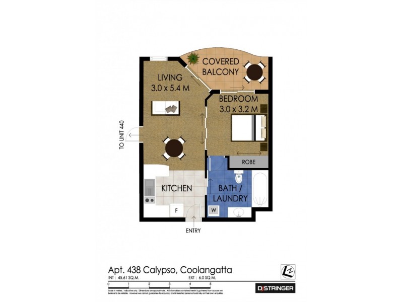 438/99 Griffith St ‘Calypso Plaza’, Coolangatta QLD 4225 Floorplan