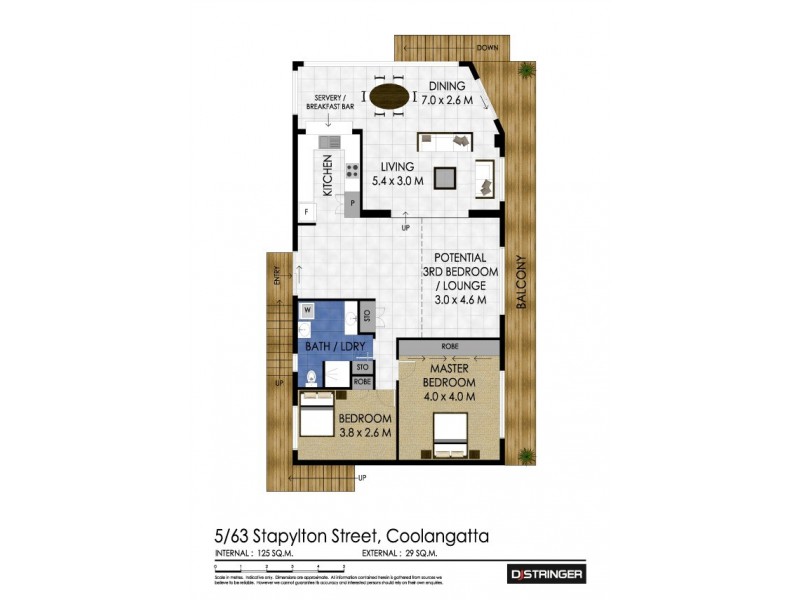 5/63 Stapylton Street ‘Parkview’, Coolangatta QLD 4225 Floorplan