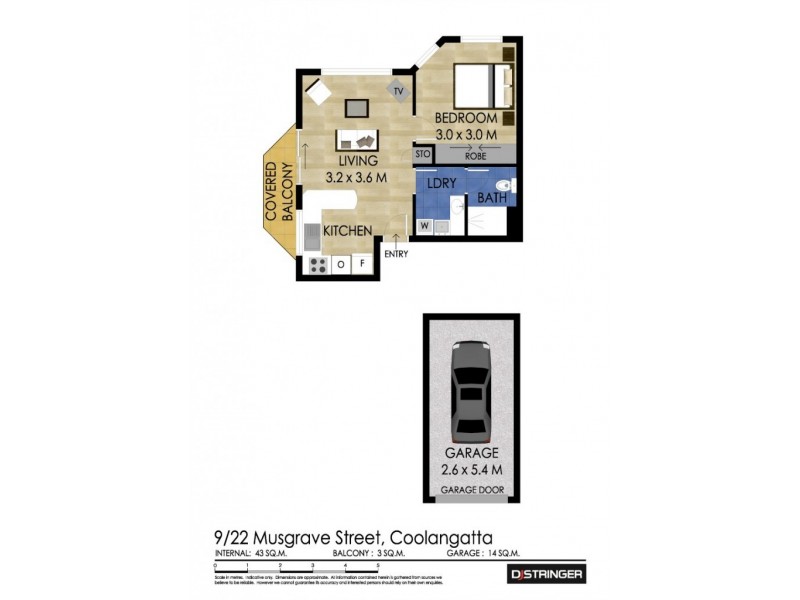 9/22 Musgrave Street ‘Kirra Breeze’, Kirra QLD 4225 Floorplan