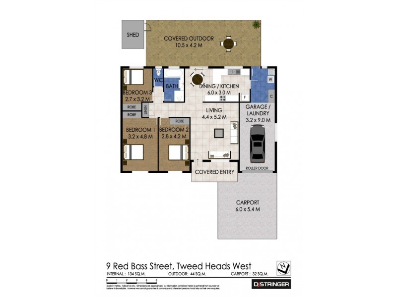 6 Red Bass Avenue, Tweed Heads West NSW 2485 Floorplan