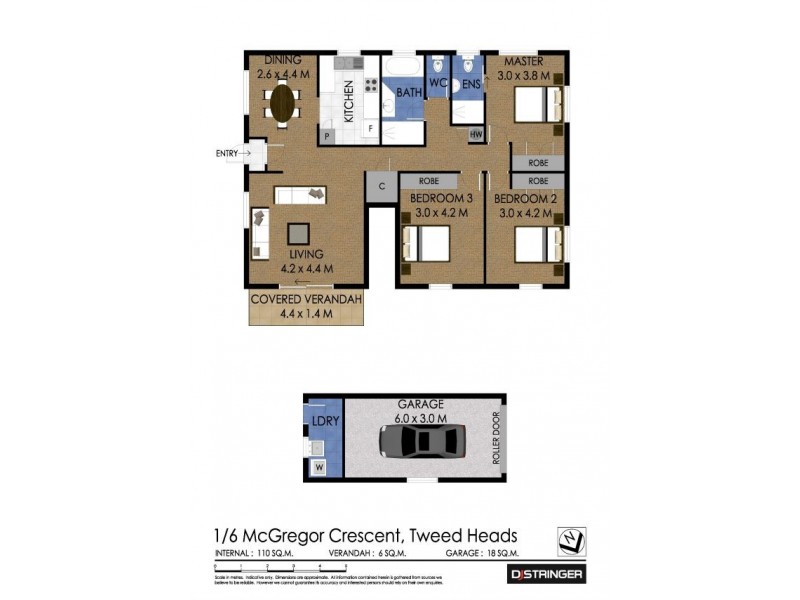 1/6 McGregor Crescent, Tweed Heads NSW 2485 Floorplan