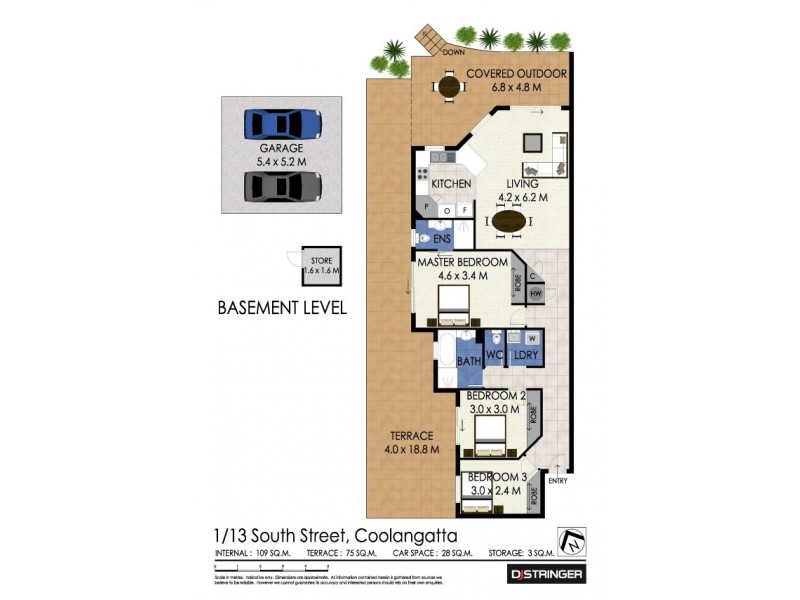 1/13 South Street ‘Ashbrooke Court’, Kirra QLD 4225 Floorplan