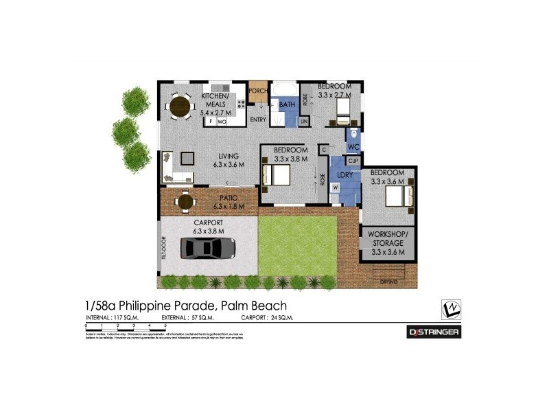 1/58A Philippine Parade, Palm Beach QLD 4221 Floorplan