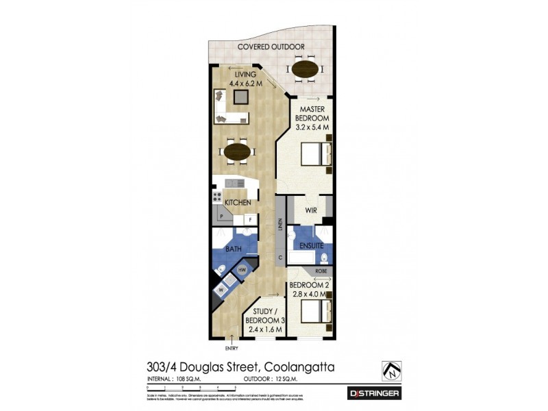 303/4-10 Douglas Street ‘Kirra Beach Luxury Apartments’, Kirra QLD 4225 Floorplan