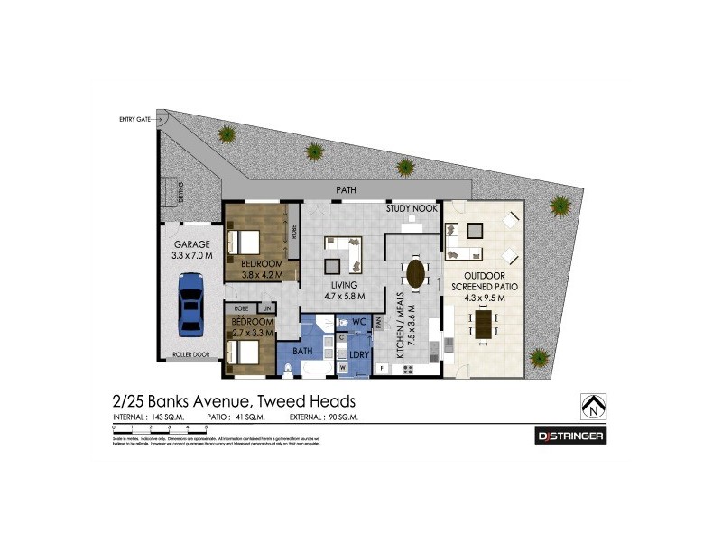 2/25 Banks Avenue, Tweed Heads NSW 2485 Floorplan